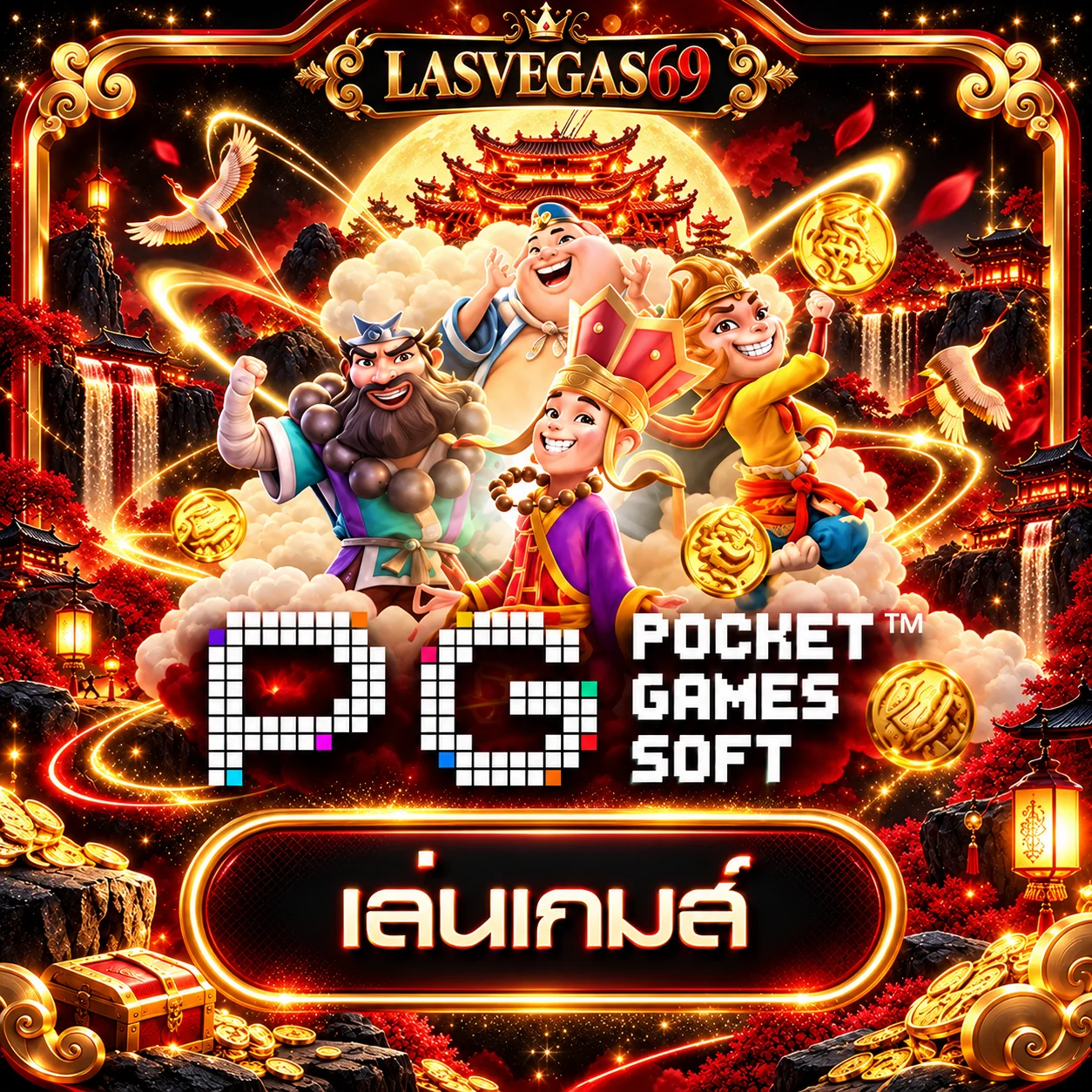 การ์ดทดลองเกม PG Soft บน LASVEGAS69